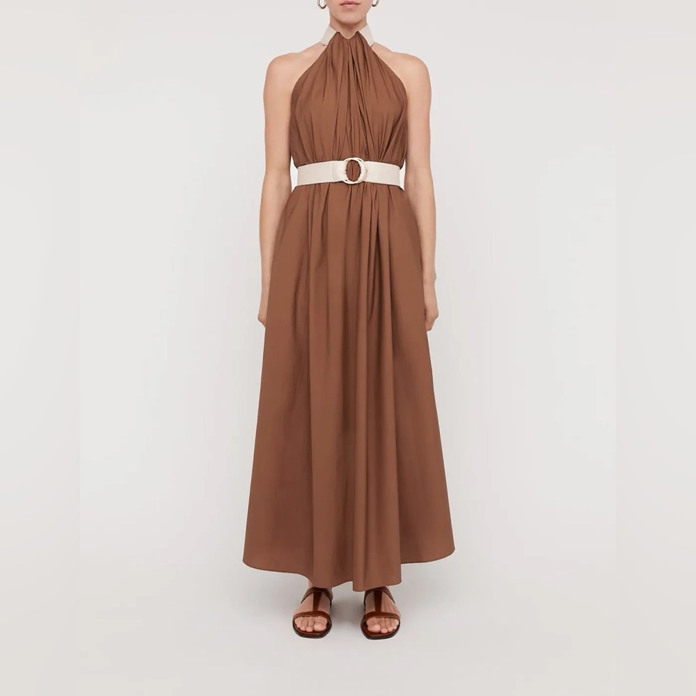 Scanlan Theodore Cotton Strapping Dress Size 10 NWT